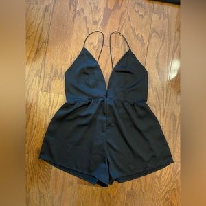 Black Mini Romper